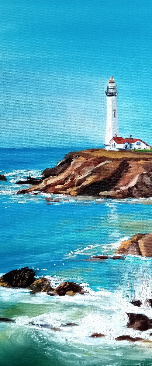 Distant Lighthouse by Ira Whittaker