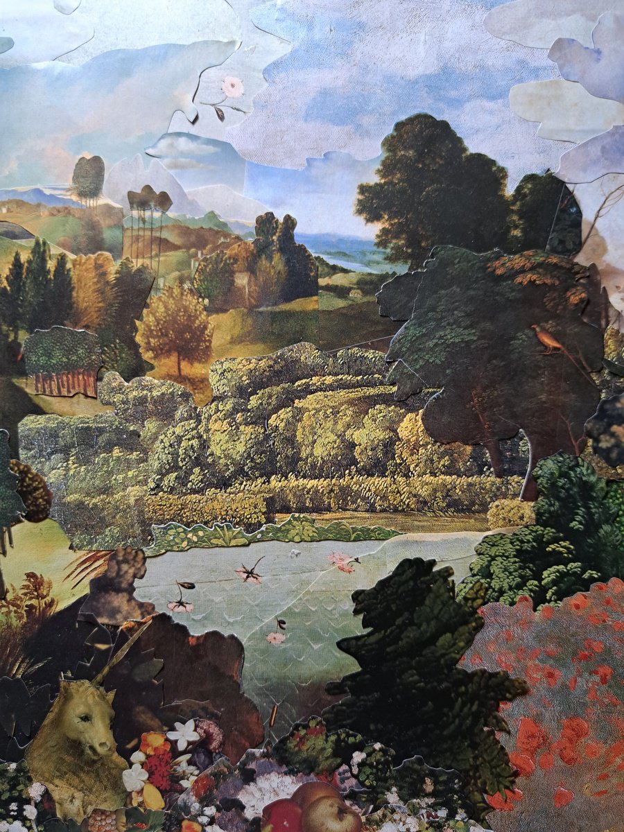 Landscape Collage By Andromachi Giannopoulou, 16 X 11, Collage, Original Artwork
