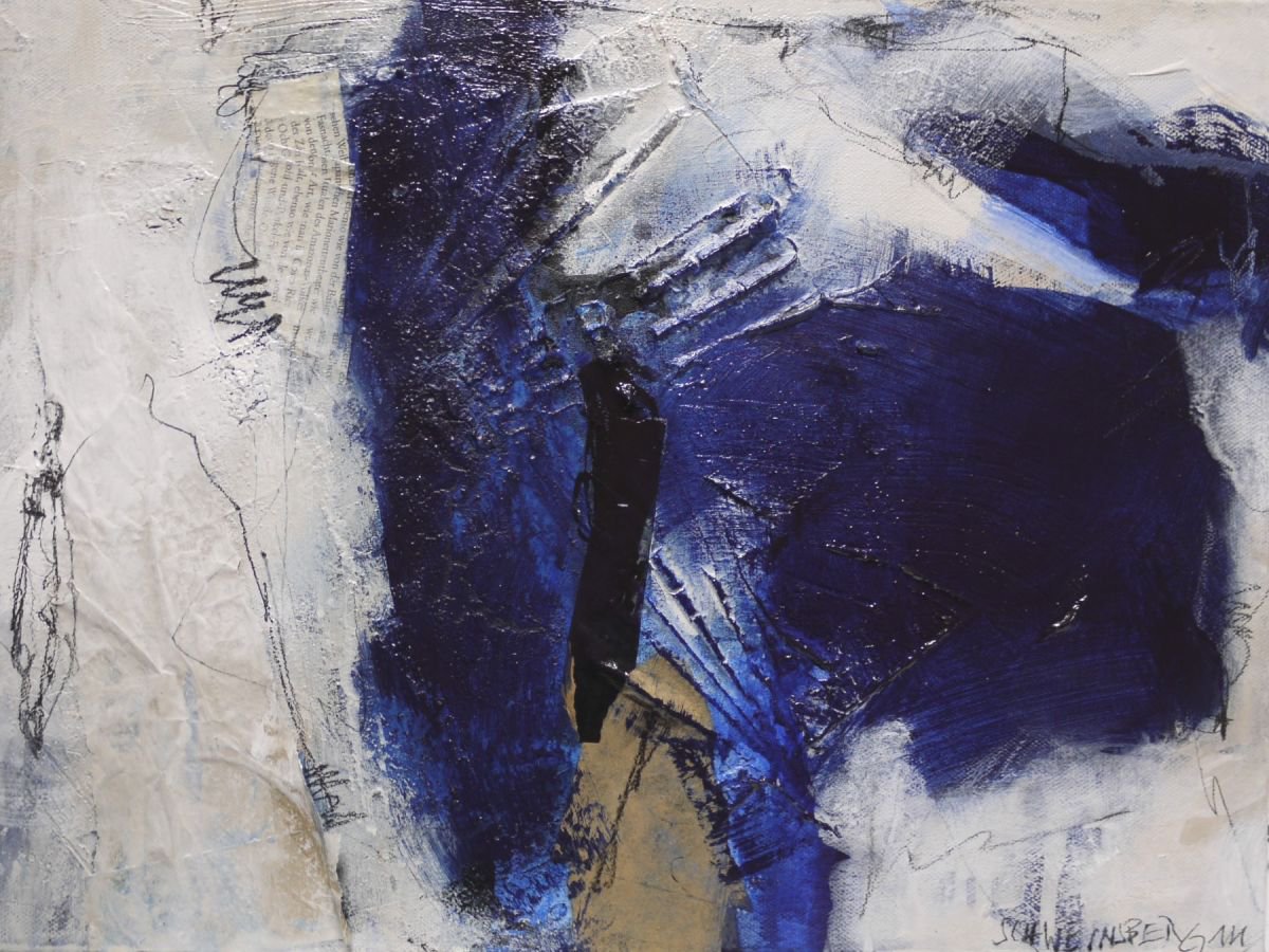 Feathery Blue Something #2 by Daniela Schweinsberg