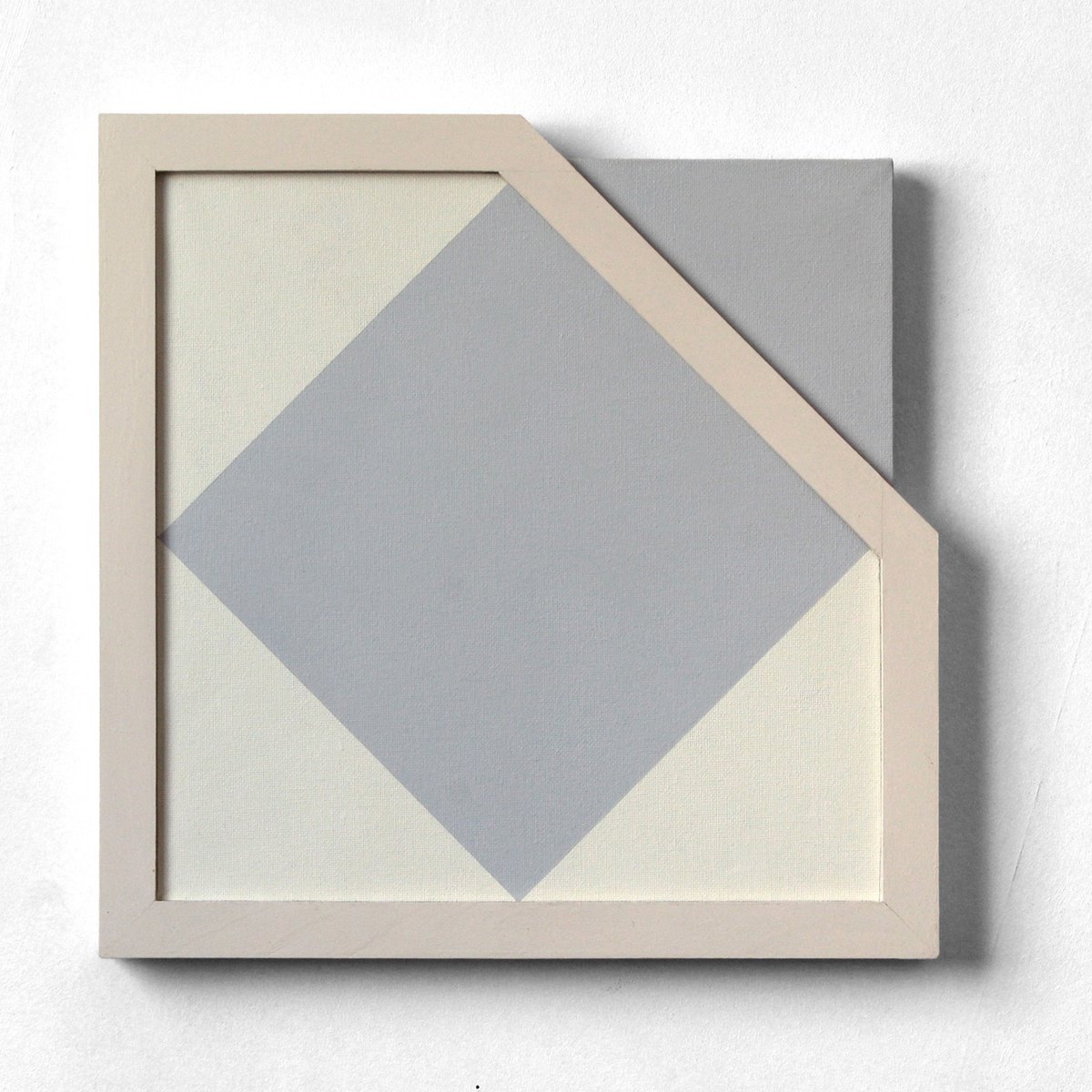 Geometric Abstract Acrylic Painting By Martin Singer, 13 X 13", Ctct-16, Original Artwork