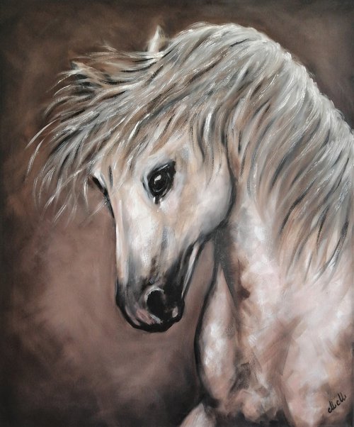 White Horse by Mateja Marinko