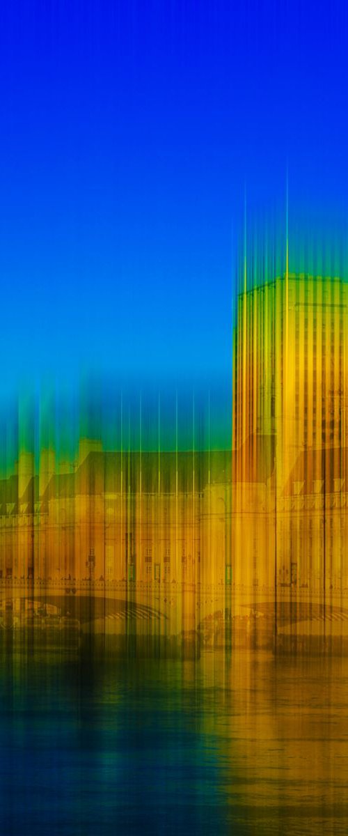 Abstract London: County Hall and London Eye by Graham Briggs
