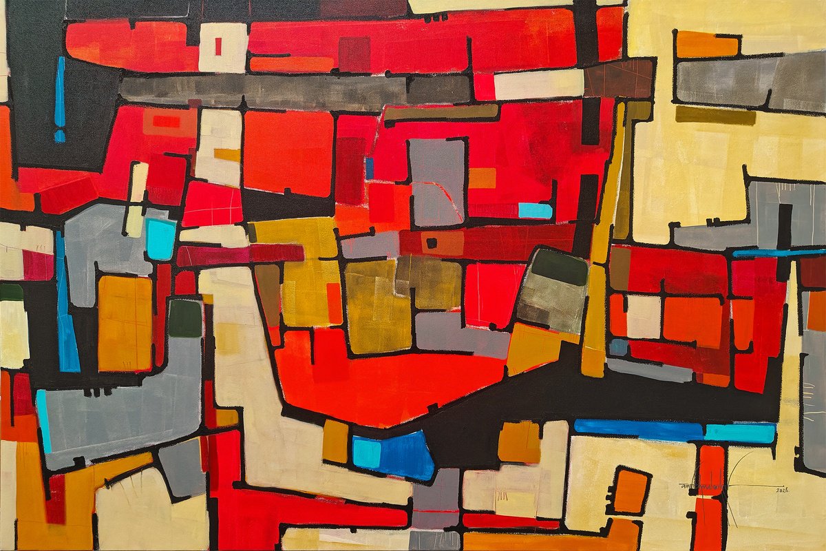 Contained Intensity By Amrish Malvankar, 72 X 48, Artwork For Sale On Artfinder