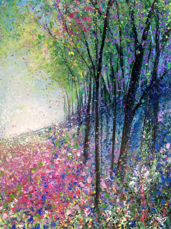 Bluebells and Cherry Blossom