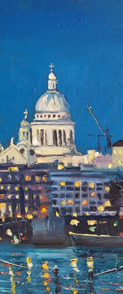 London St Paul Nocturne by Roberto Ponte