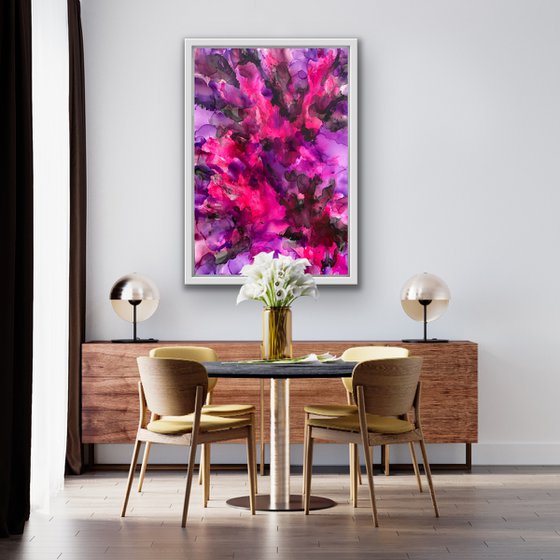 45''x 31"( 115 x 80 cm) VIOLET FLAME 13