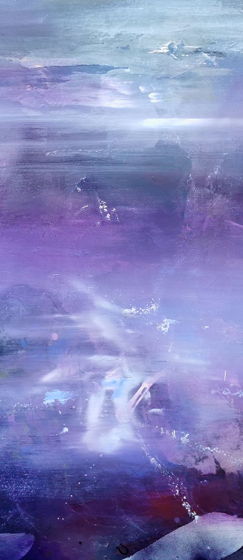 Diaphane mindscape large painting A way to infinty (Composition 7) by master Kloska by Kloska Ovidiu