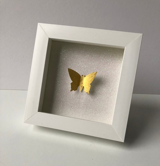 Gold Leaf Butterfly Box