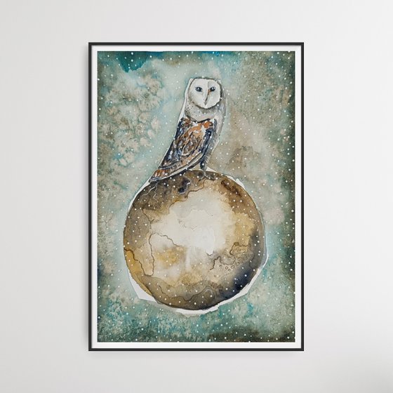 The Owl On the Moon