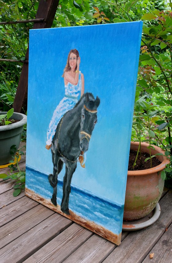 Girl and Horse