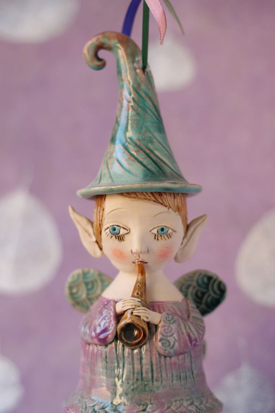 Cobweb - fairy from the Midsummer Night's Dream Ceramic illustration project by Elya Yalonetski