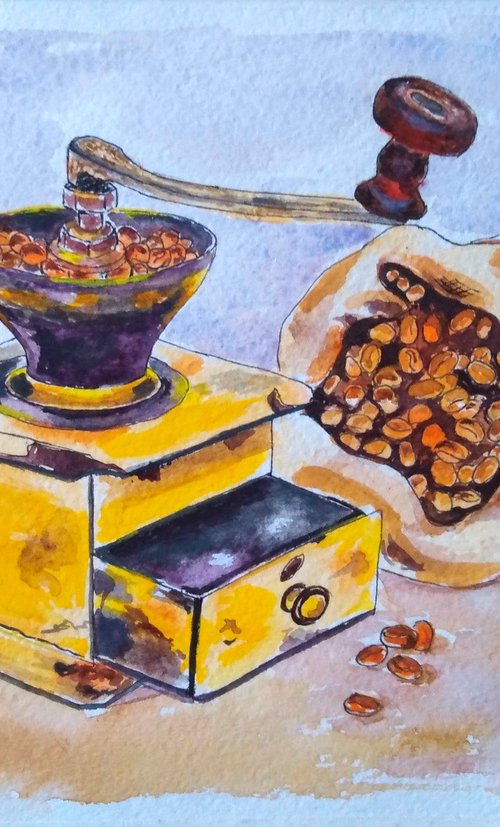 The aroma of ground coffee by Liubov Samoilova