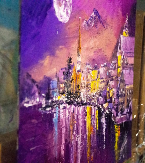 "AUSTRIA. NIGHT HALLSTATT"