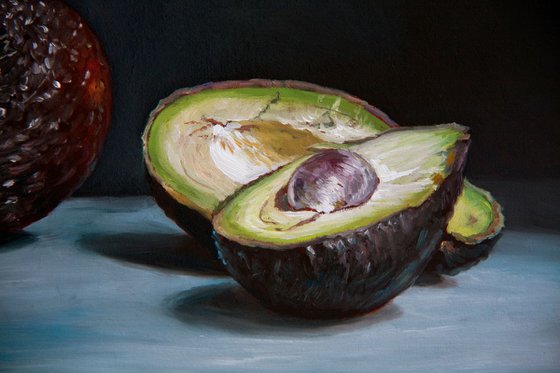 Avocado's (Original Oil Painting, 100% Handmade)