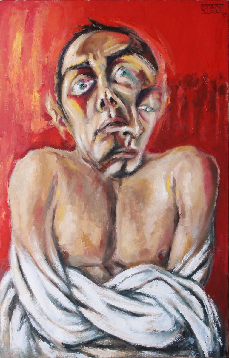 Expressive Oil Painting , Madness By Vincenzo Stanislao, 20 X 31, Artwork For Sale On Artfinder