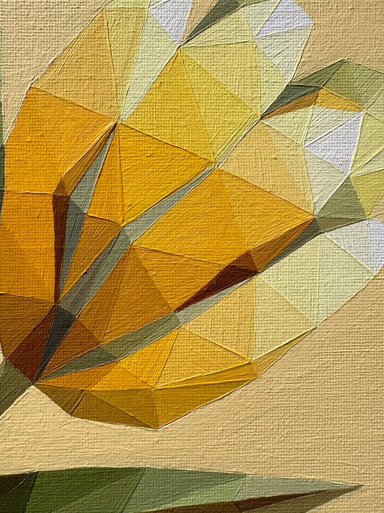 YELLOW SUNNY TULIPS IN A VASE