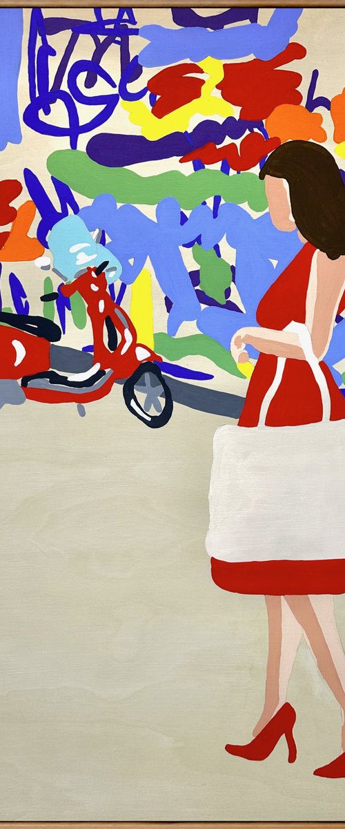 Snapshots of Summer Graffiti 64cm x 94.5cm by DEBORAH LANG