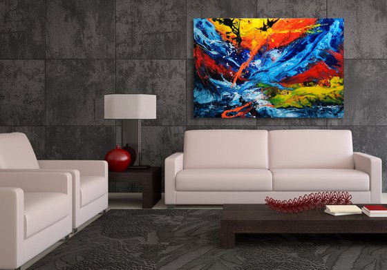 Beyond The Horizon - 150 x 100 cm - XXL (60 x 40 inches)