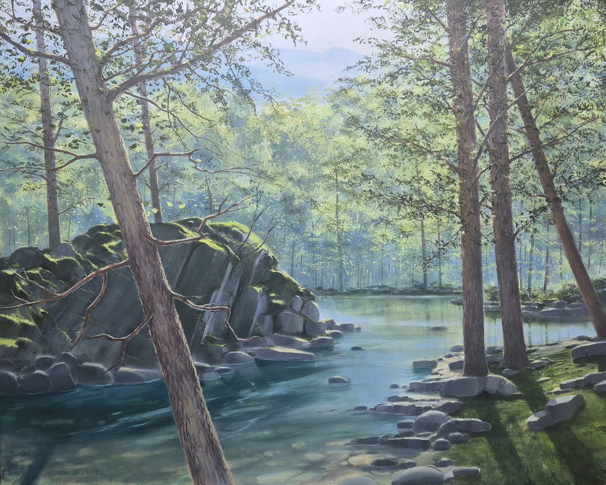 Expressive Oil Painting , Valsain By Rafael Carrascal, 39 X 31, Artwork For Sale On Artfinder