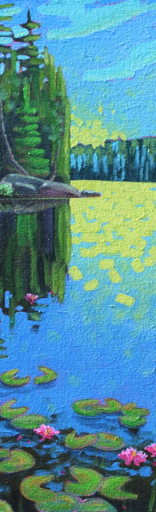 Lake with Water Lilies by Sage Mountain Studio