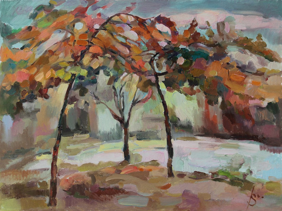 Autumn curtain by Taron Khachatryan