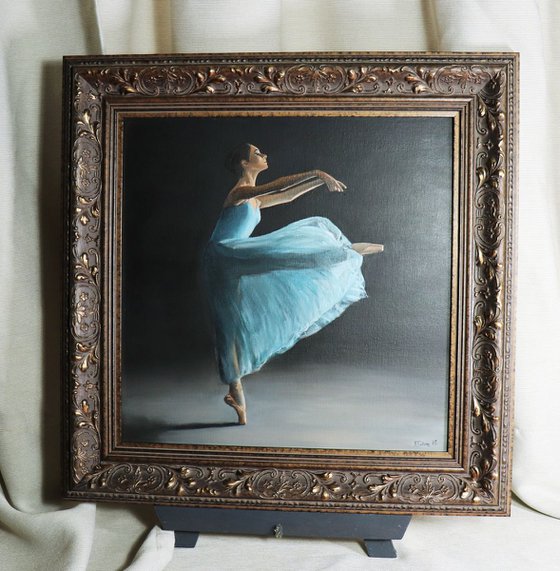 Movement, Portrait of a Dancer, Ballet, Ballerina, Young Dancer Painting