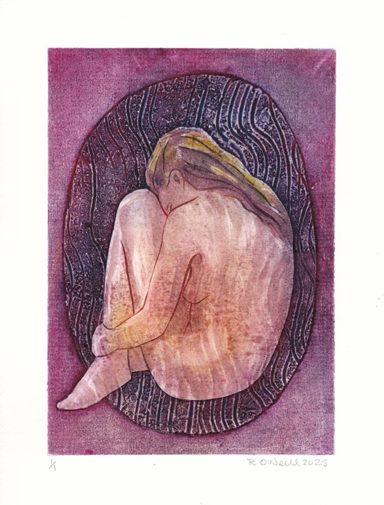 Seated female nude