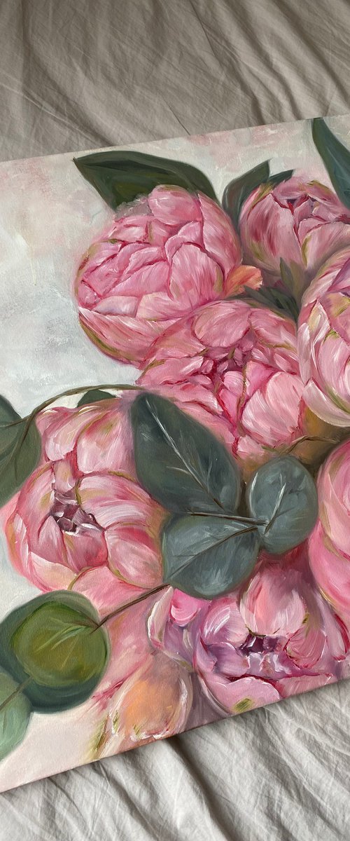 Peony Bouquet by Anna Lyashenko