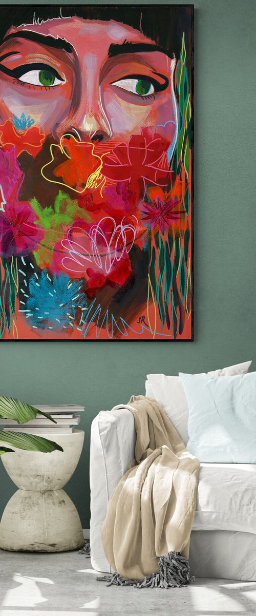 CAN NOT TOUCH THIS - Large Abstract Giclée print on Canvas - Limited Edition of 25 Artwork by Sasha Robinson