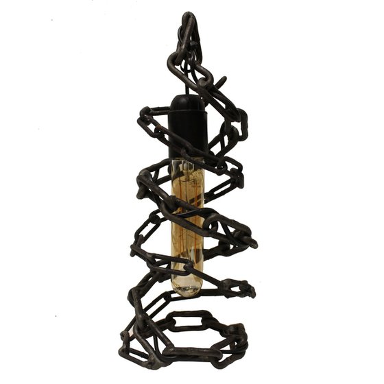 Spiral chain lamp