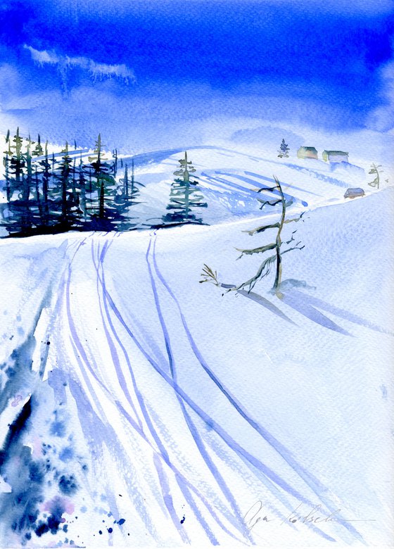 Winter Ski Road