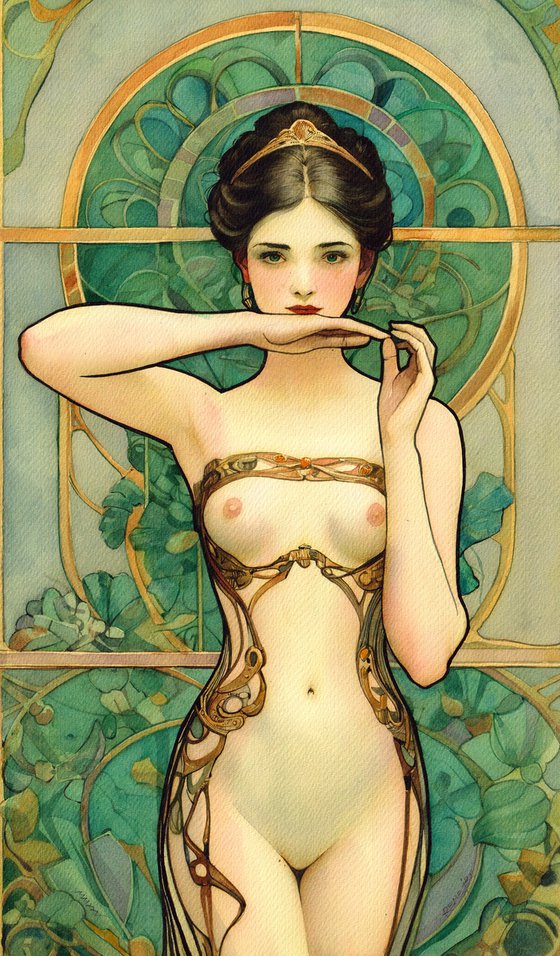 Art Nouveau Girl