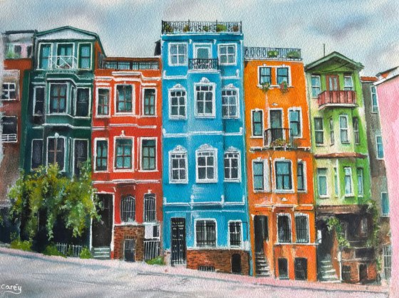 Tapestry of colour, Balat Turkey