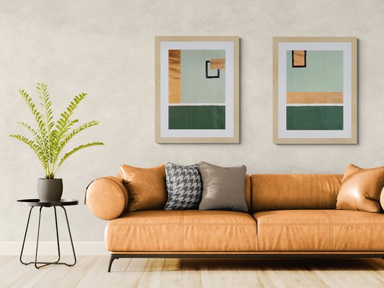 Aligned in Silence. Diptych
