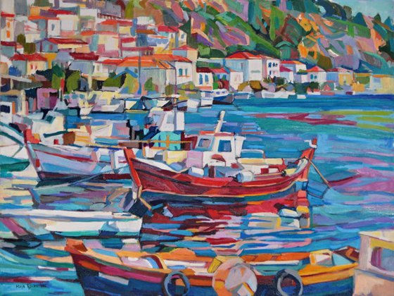 Fishing boats/80x60