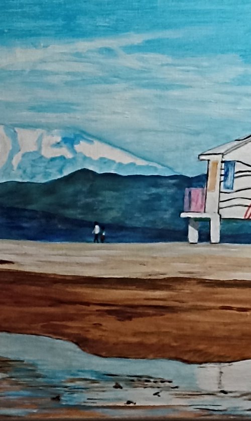 House and sea by Isabelle Lucas