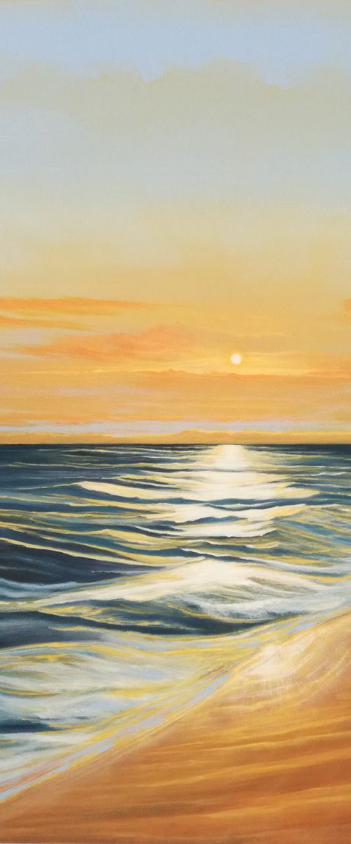 Orange sunset. by Zoe Adams