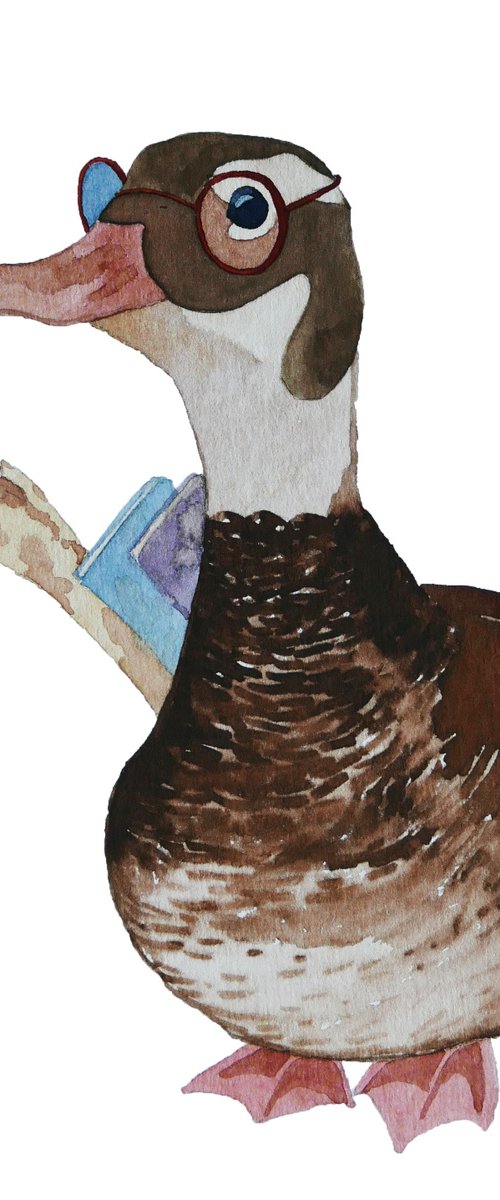 Ducks and books, part 1. Professor of duck science by Karina Danylchuk