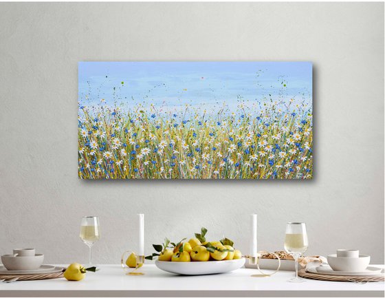 Daisies and Cornflowers II