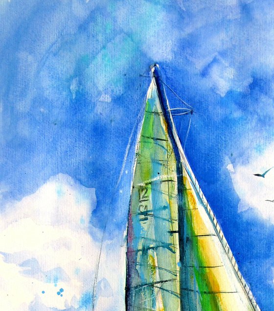 Summer and freedom - sailboat