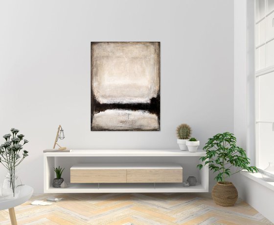 Brown abstract painting BR576