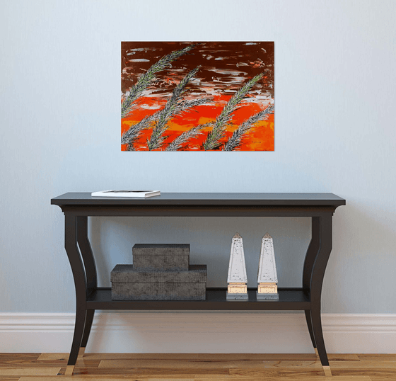 Grass In Brown Color