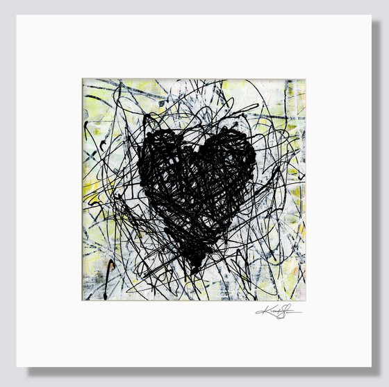 A Beautiful Heart 1 - Abstract Painting by Kathy Morton Stanion