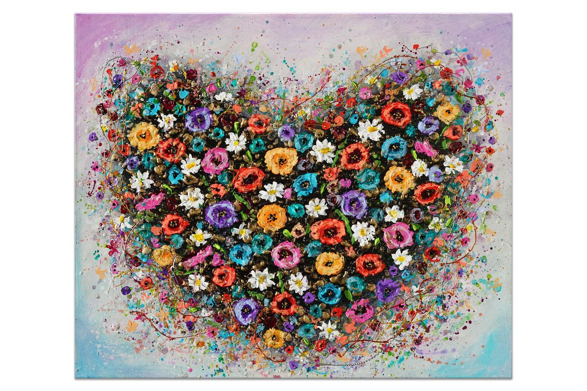 Organic Botanical Acrylic Painting By Amanda Dagg, 24 X 20, Blooming Gratitude, Original Artwork