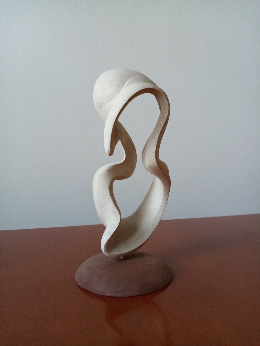 Abstract Stone Sculpture By Massimiliano Capraro, 5 X 10", Vanessa, Original Artwork