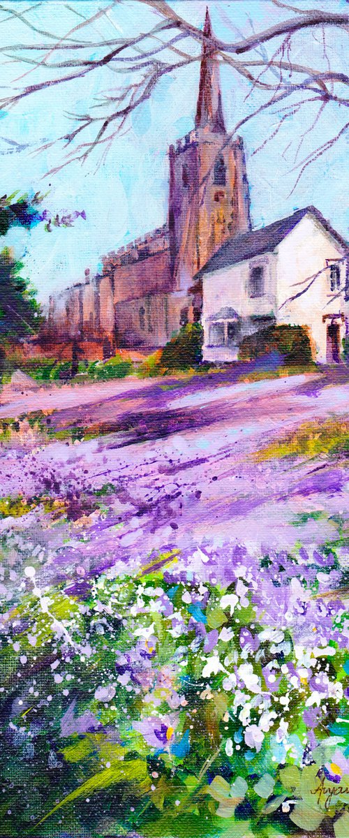 Church painting by Anjana Cawdell