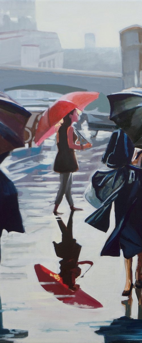 The Red Umbrella by Gordon Bruce