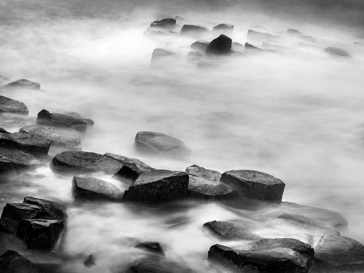 Rock forms at Giant’s Causeway by Peter Zelei