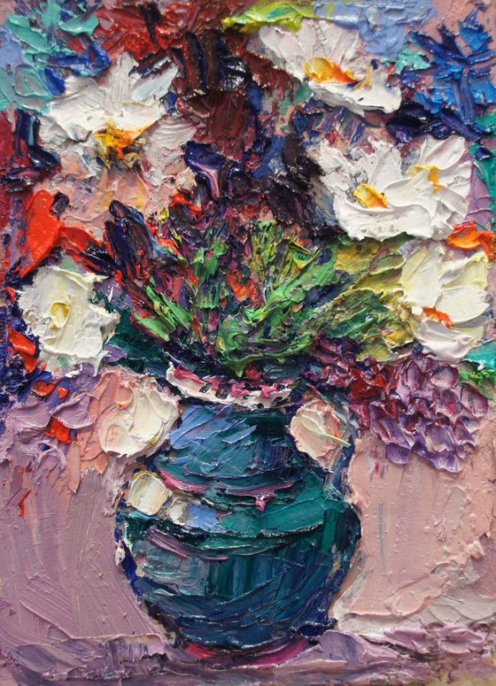 Flowers, oil painting