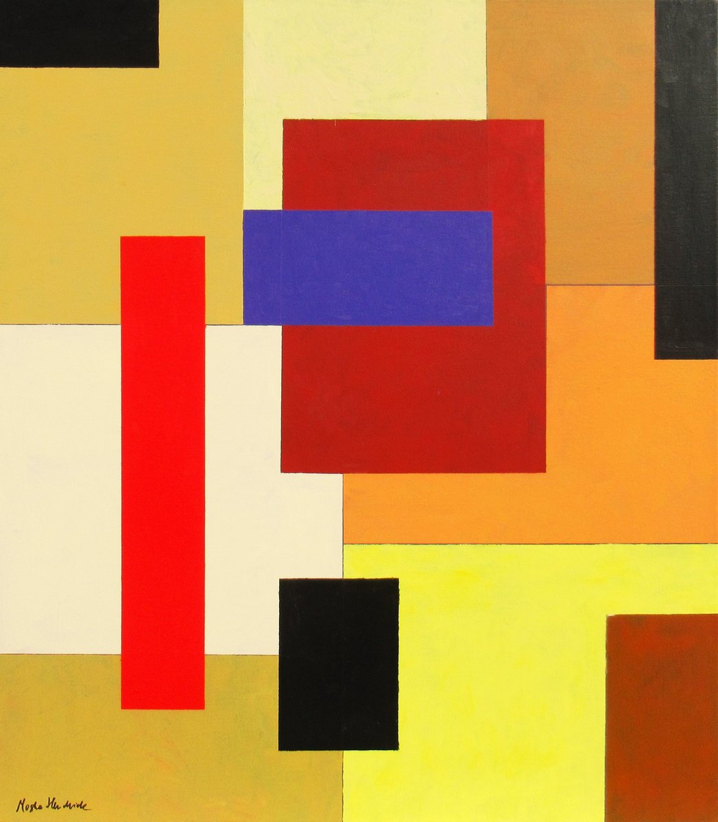 Abstract Acrylic Painting By Megha Hendrick., 28 X 31", Evidence., Original Artwork